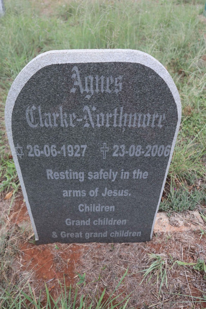 NORTHMORE Agnes, CLARKE 1927-2006
