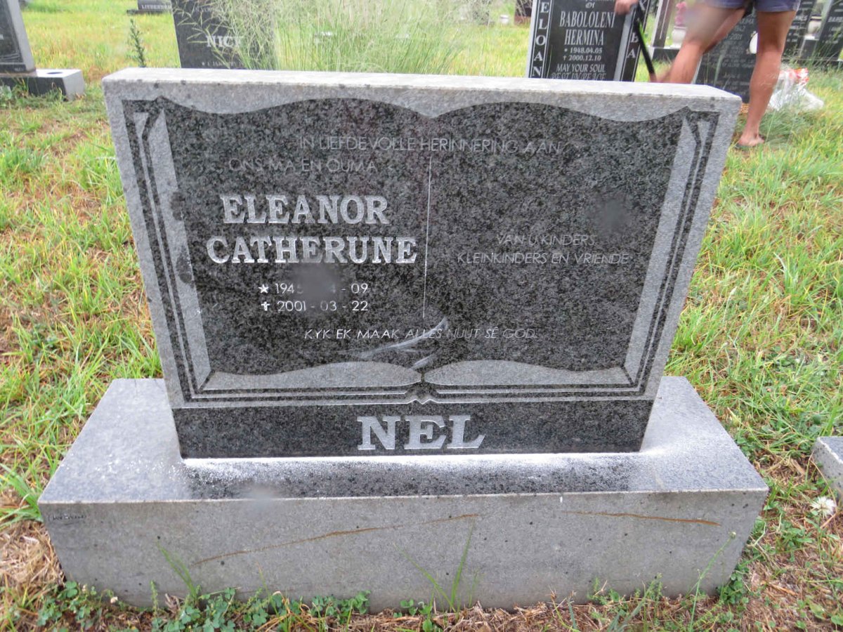 NEL Eleanor Catherune 1945-2001