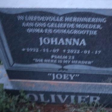 OLIVIER Johanna 1932-2022