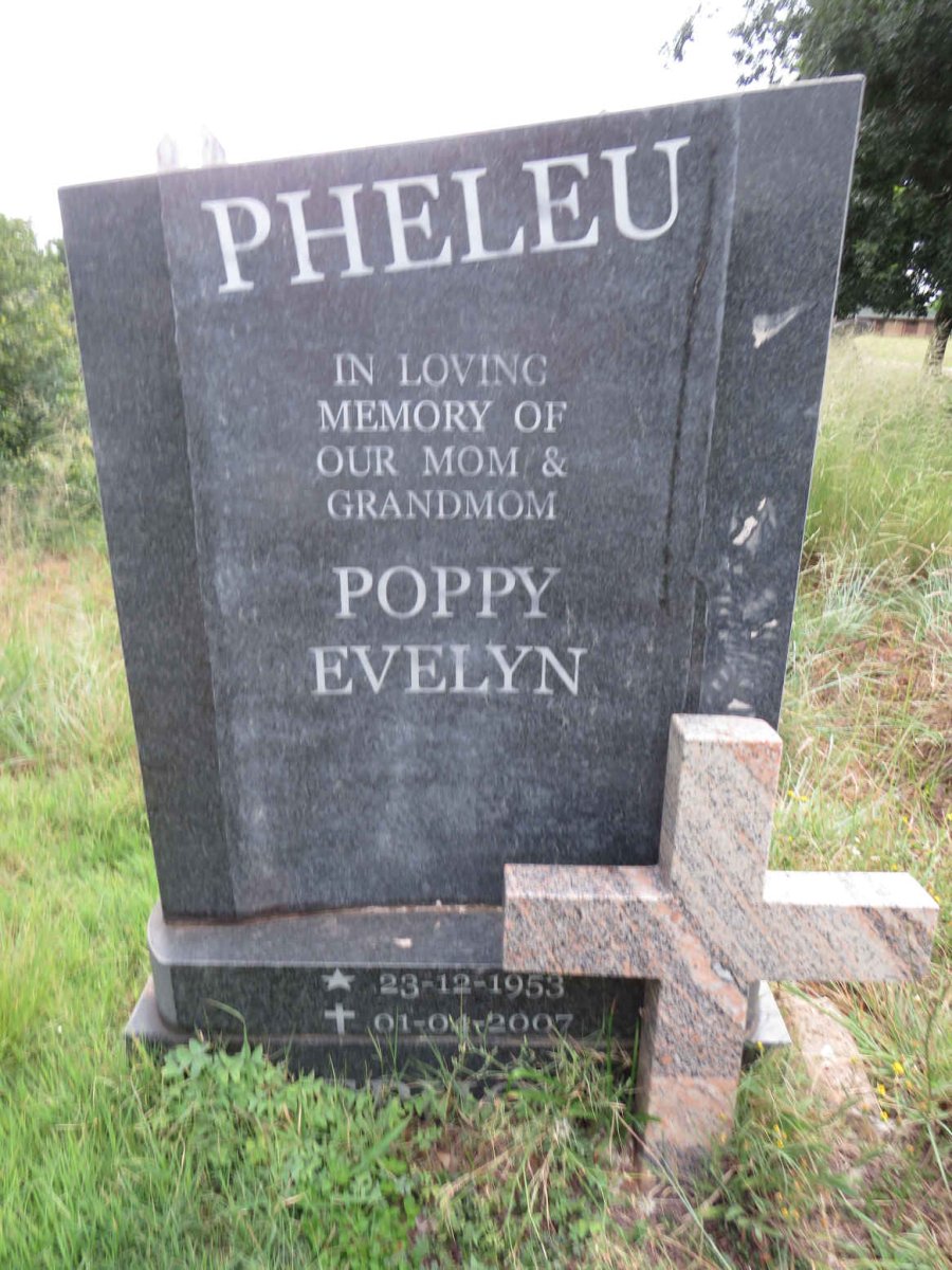 PHELEU Poppy Evelyn 1953-2007