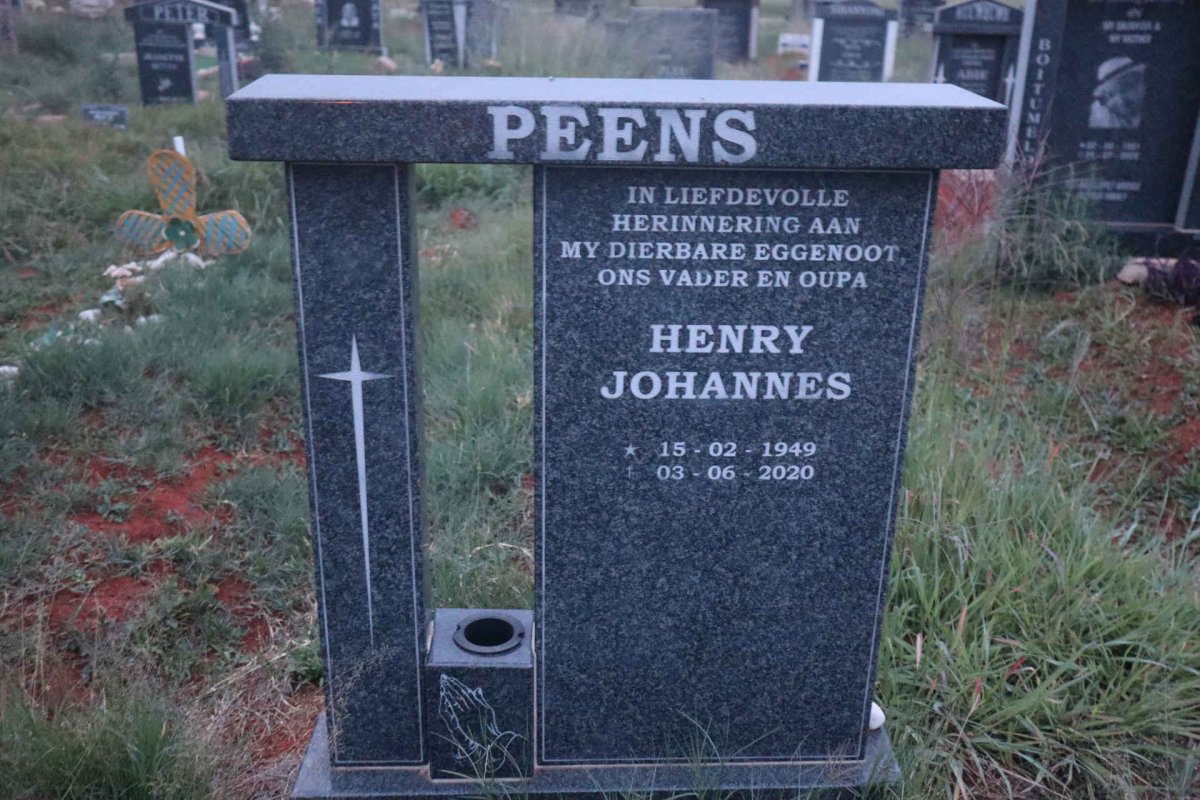 PEENS Henry Johannes 1949-2020