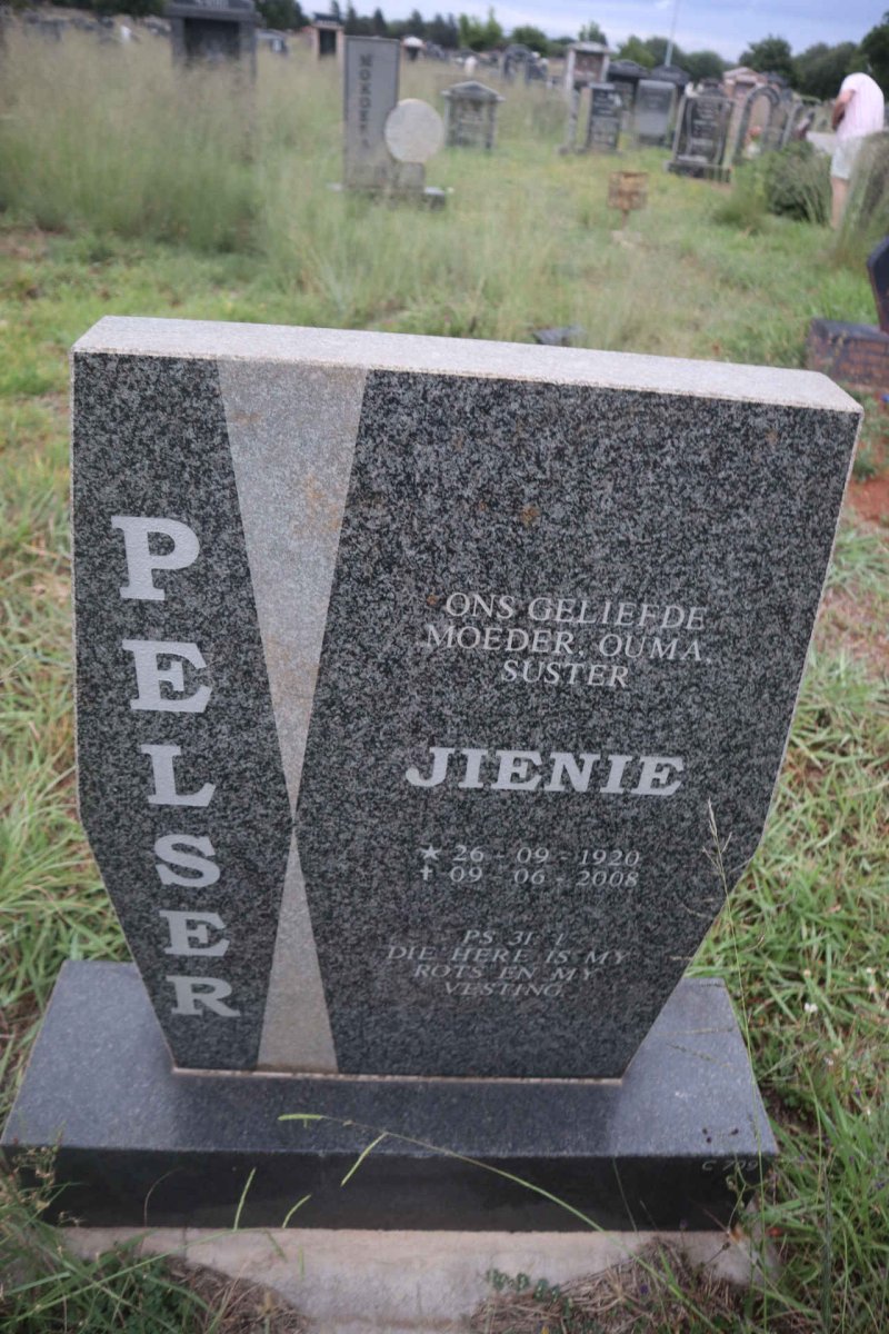 PELSER Jienie 1920-2008