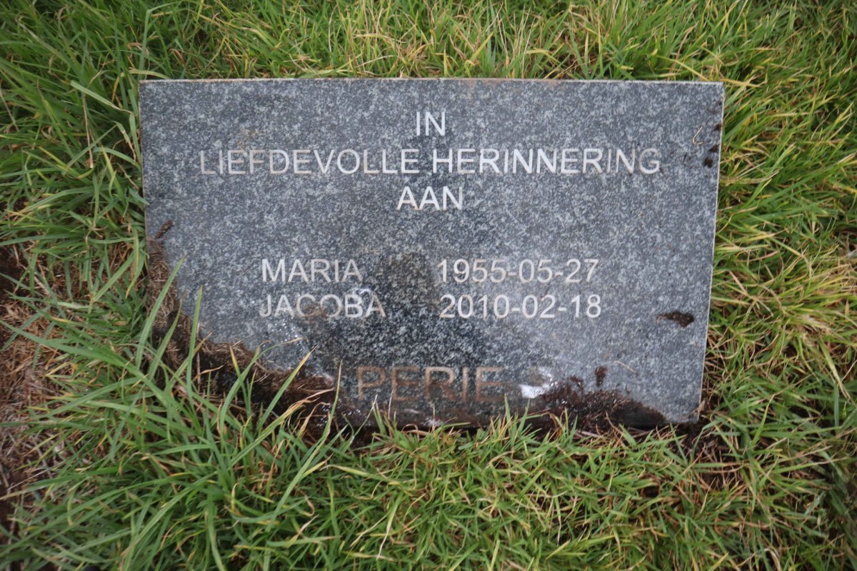 PERIE Maria Jacoba 1955-2010