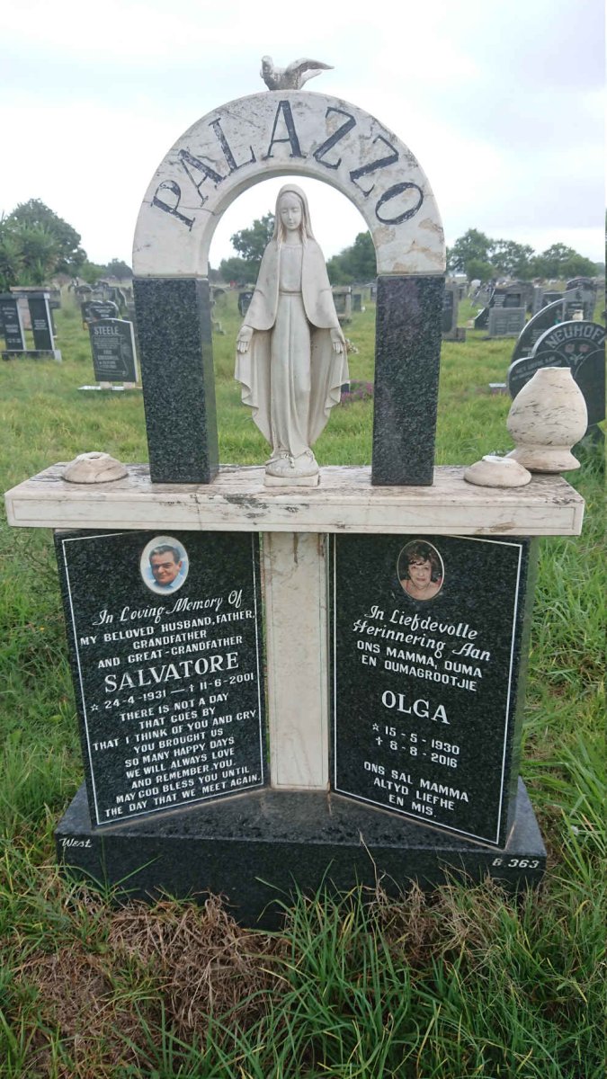 PALAZZO Salvatore 1931-2001 & Olga 1930-2016
