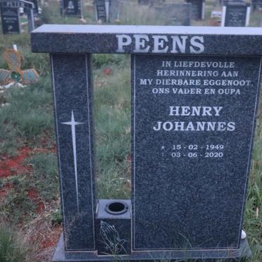 PEENS Henry Johannes 1949-2020