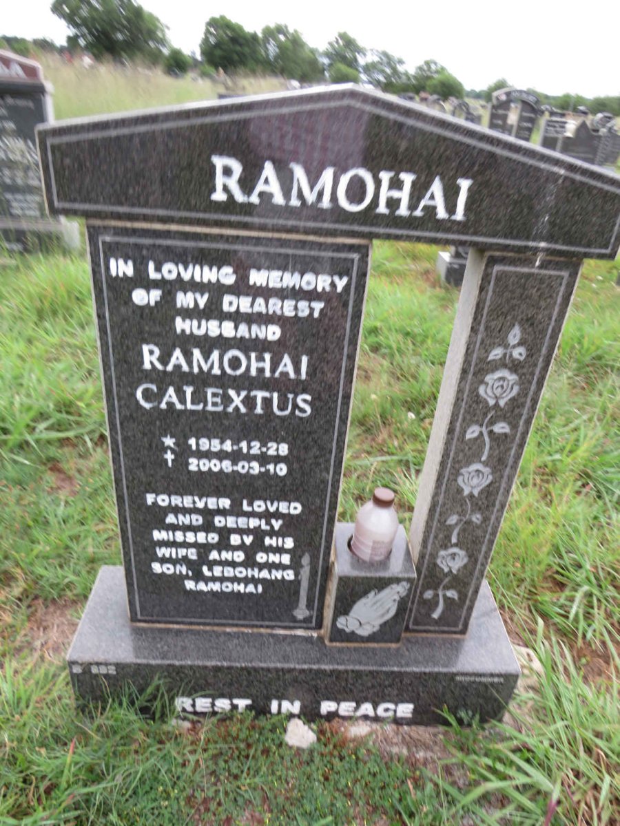 RAMOHAI Calextus 1954-2006