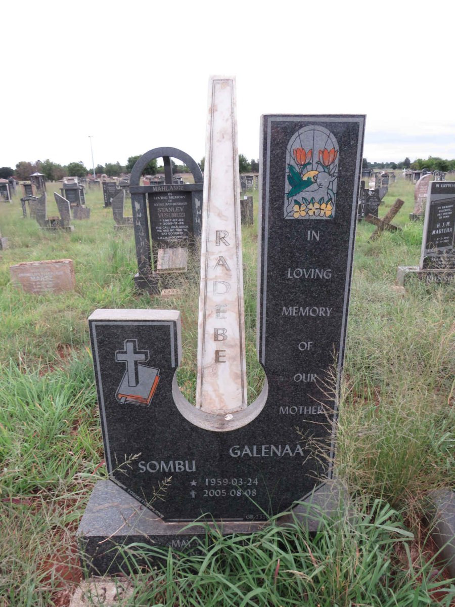 RADEBE Galenaa Sombu 1959-2005