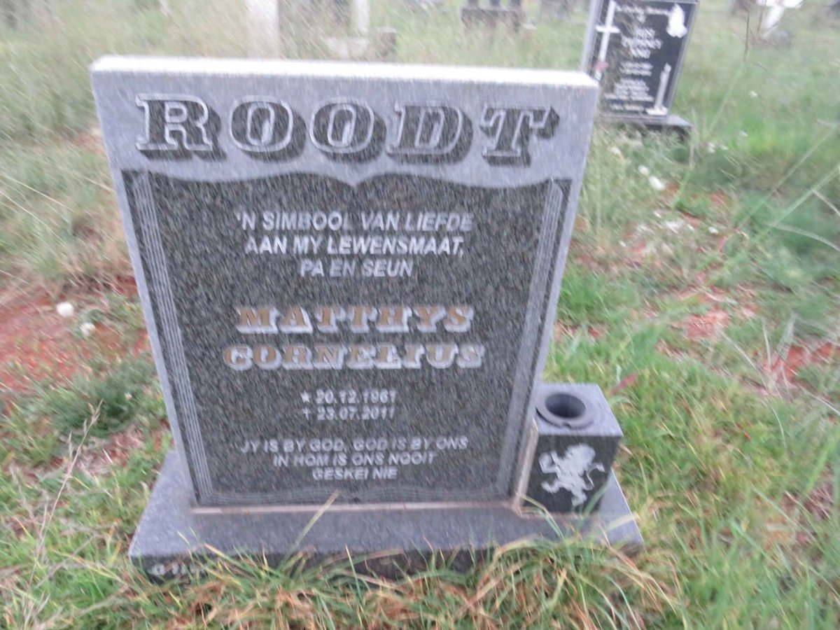 ROODT Matthys Cornelius 1961-2011