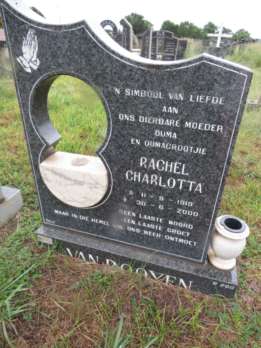 ROOYEN Rachel Charlotte, van 1919-2000
