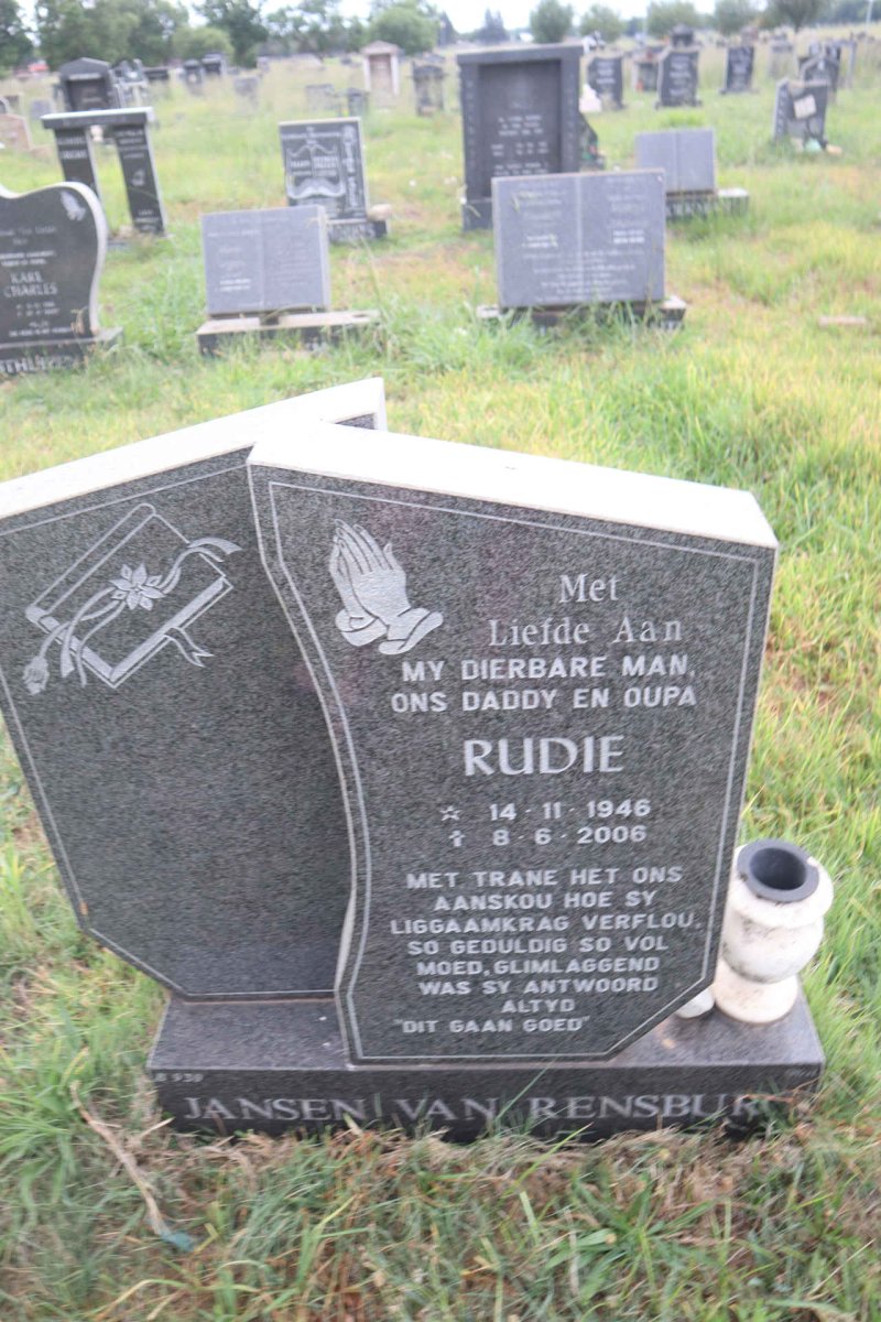 RENSBURG Rudi, Jansen van 1946-2006