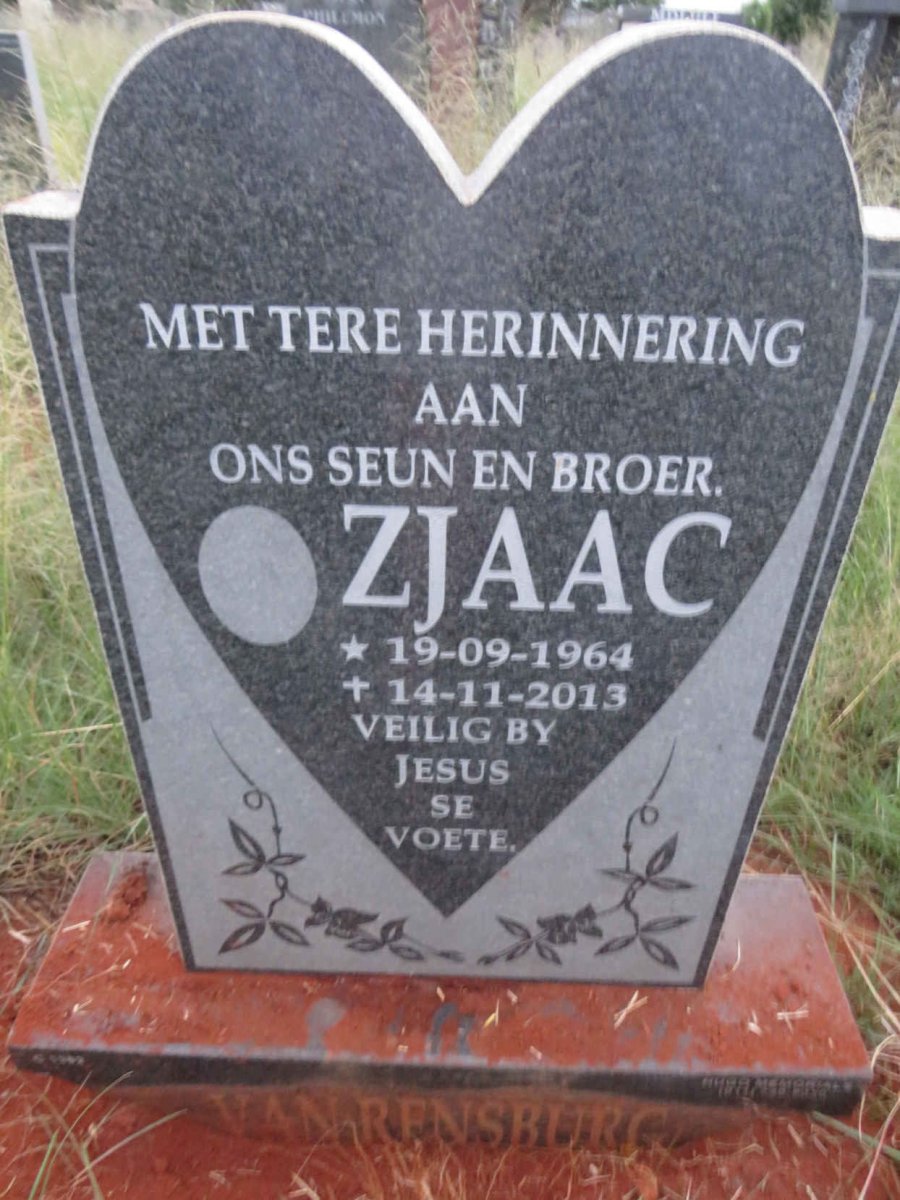 RENSBURG Zjaac, van 1964-2013
