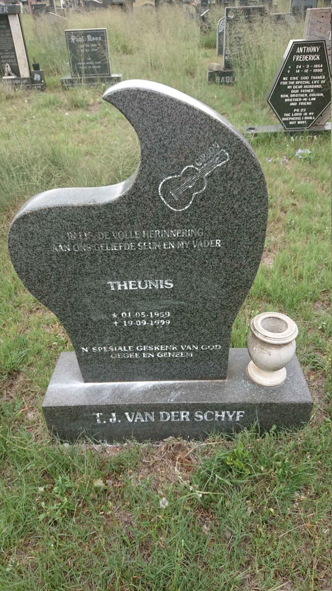 SCHYF T.J., van der 1959-1999