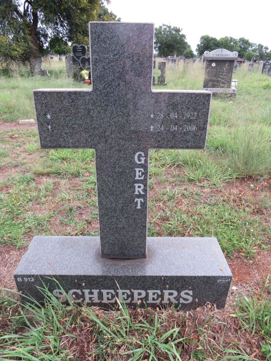 SCHEEPERS Gert 1922-2006