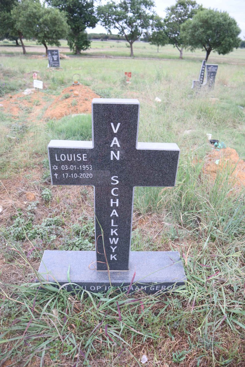 SCHALKWYK Louise, van 1953-2020