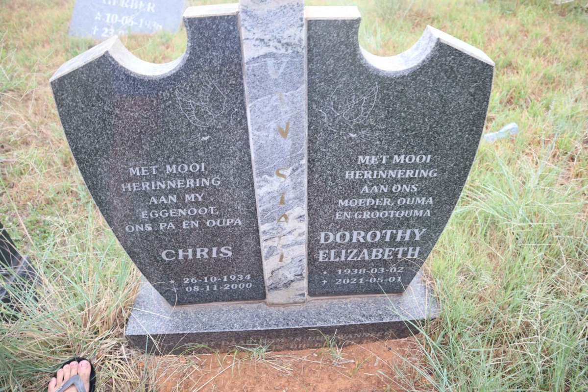 STADEN Chris, van 1934-2000 & Dorothy Elizabeth 1938-2021