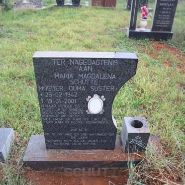 SCHUTTE Maria Magdalena 1942-2001
