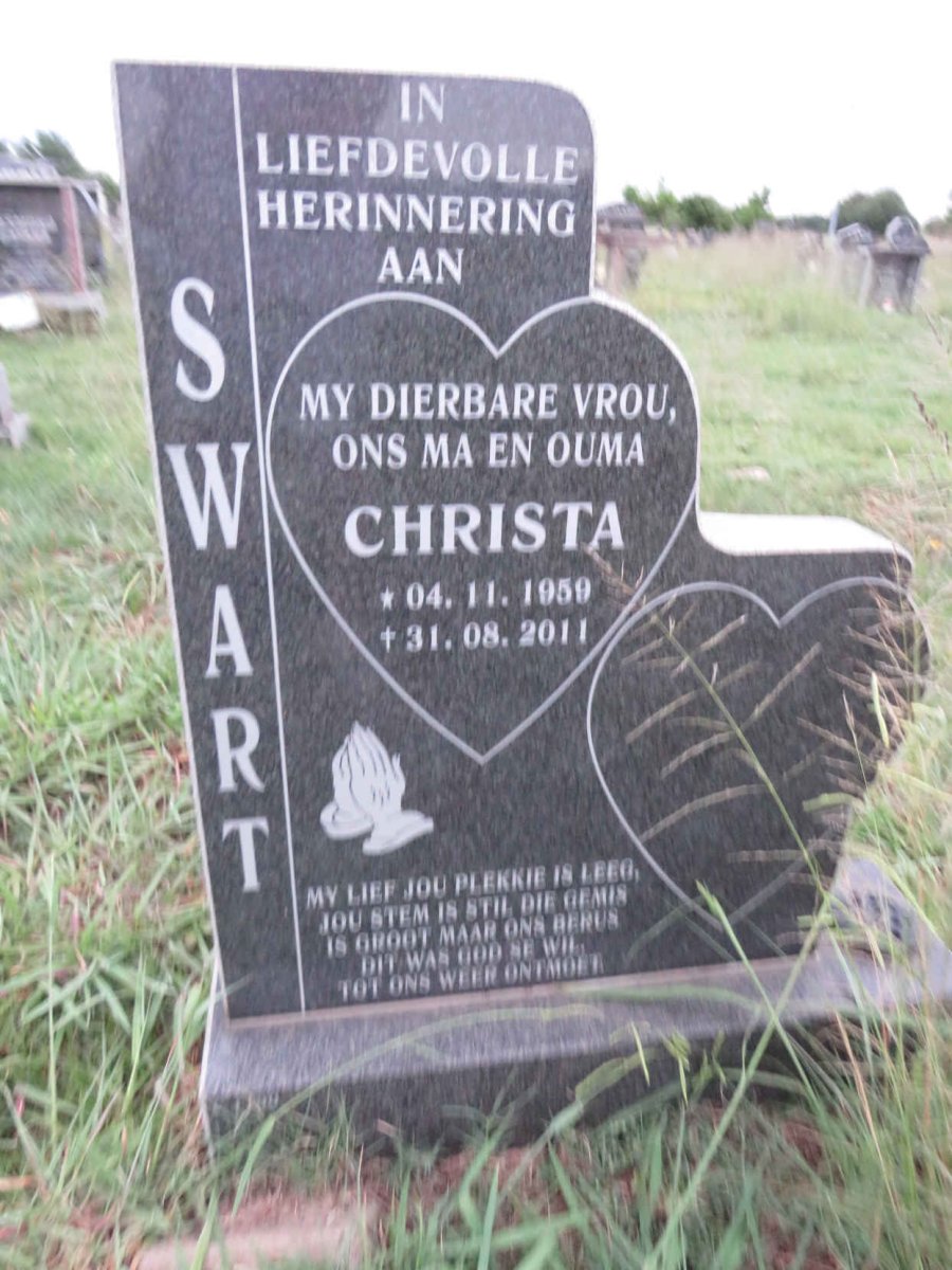 SWART Christa 1959-2011