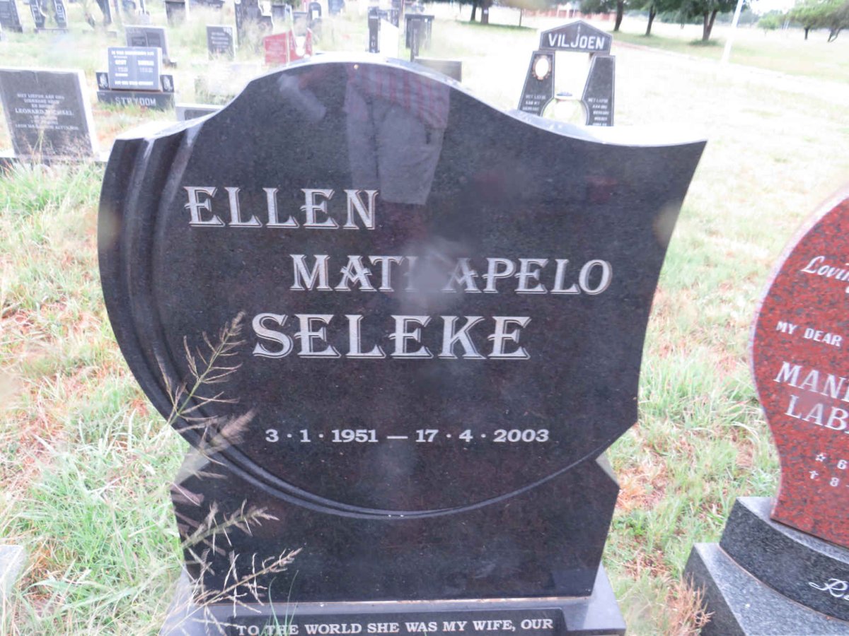 SELEKE Ellen Mathapelo 1951-2003