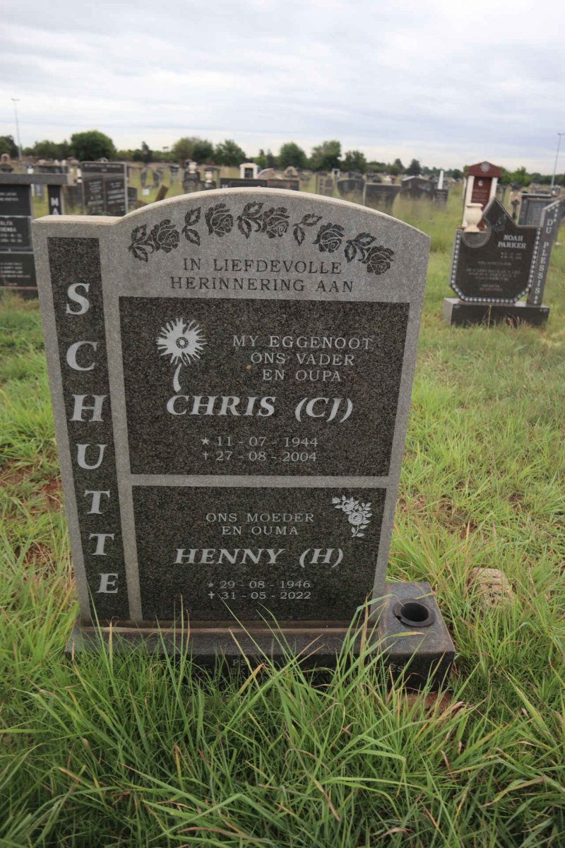 SCHUTTE C.J. 1944-2004 & H. 1946-2022