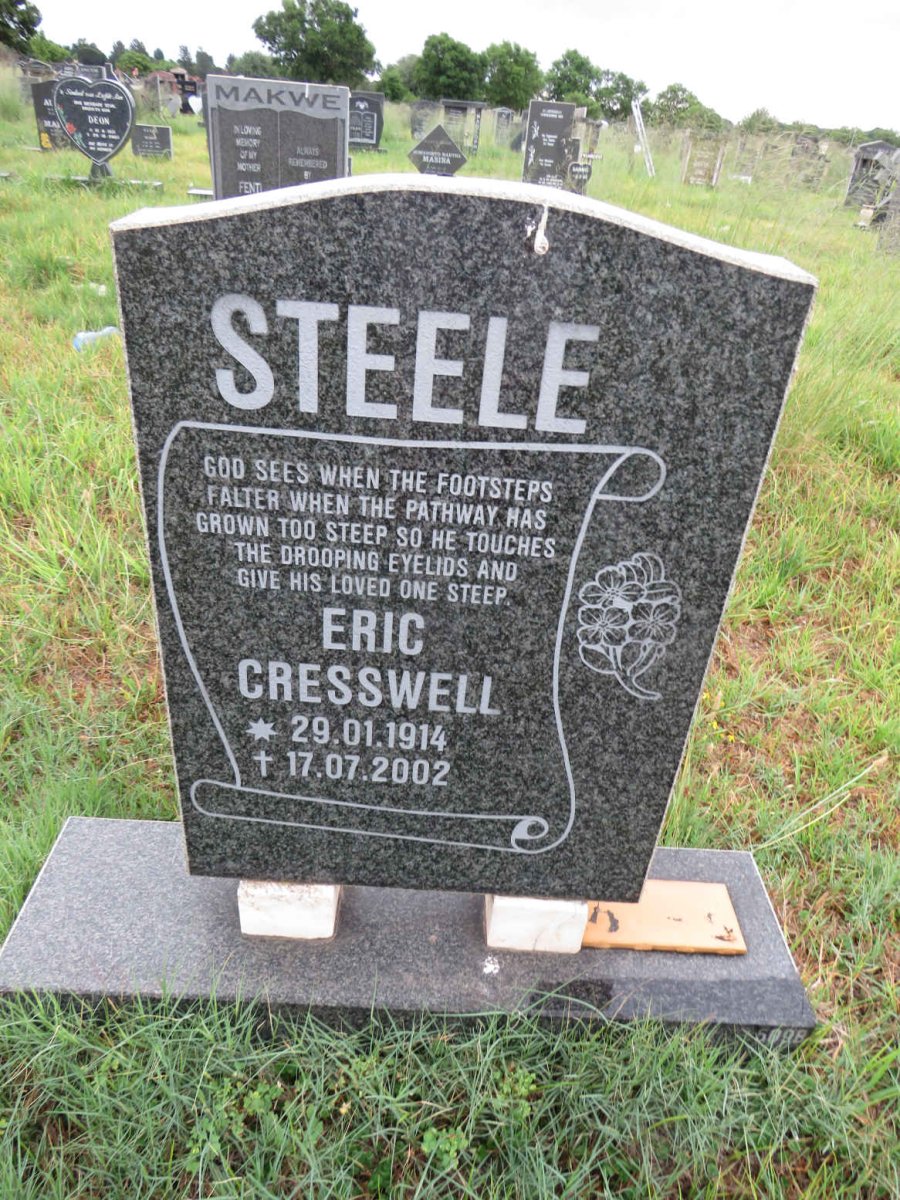 STEELE Eric Cresswell 1914-2002