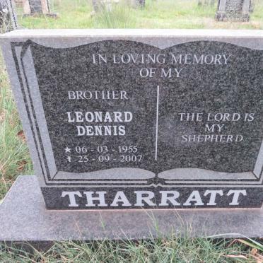 THARRATT Leonard Dennis 1955-2007