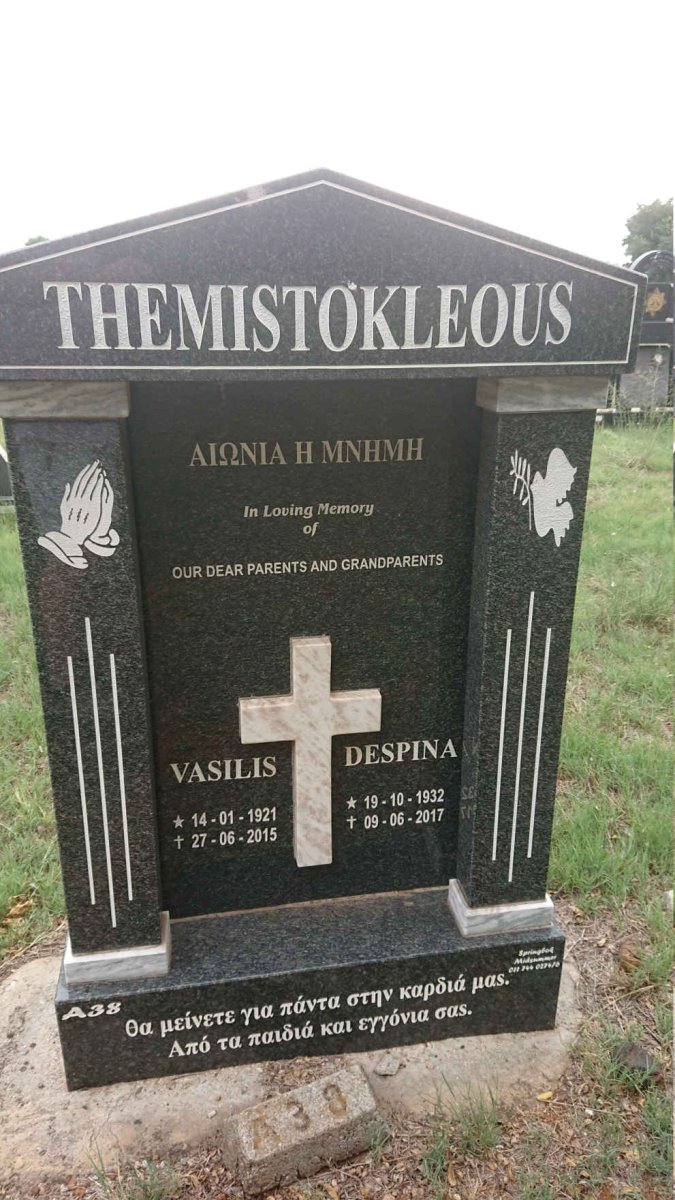 THEMISTOKLEOUS Vasilis 1921-2015 & Despina 1932-2017