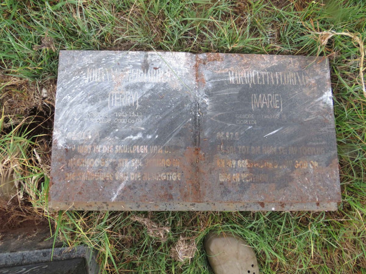 TERBLANCHE Johannes Gerhardus 1943-2000 & Maraquetta Florina 1943-  _2