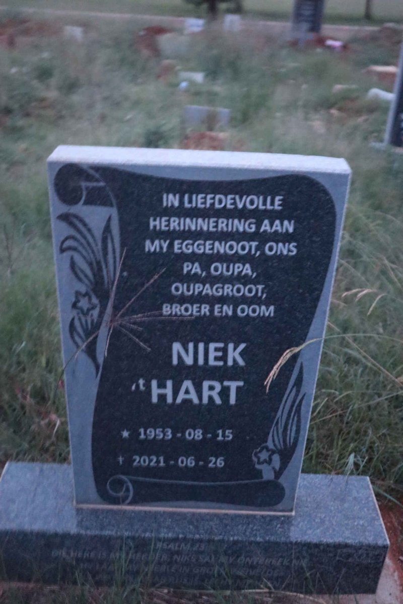t'HART Niek 1953-2021