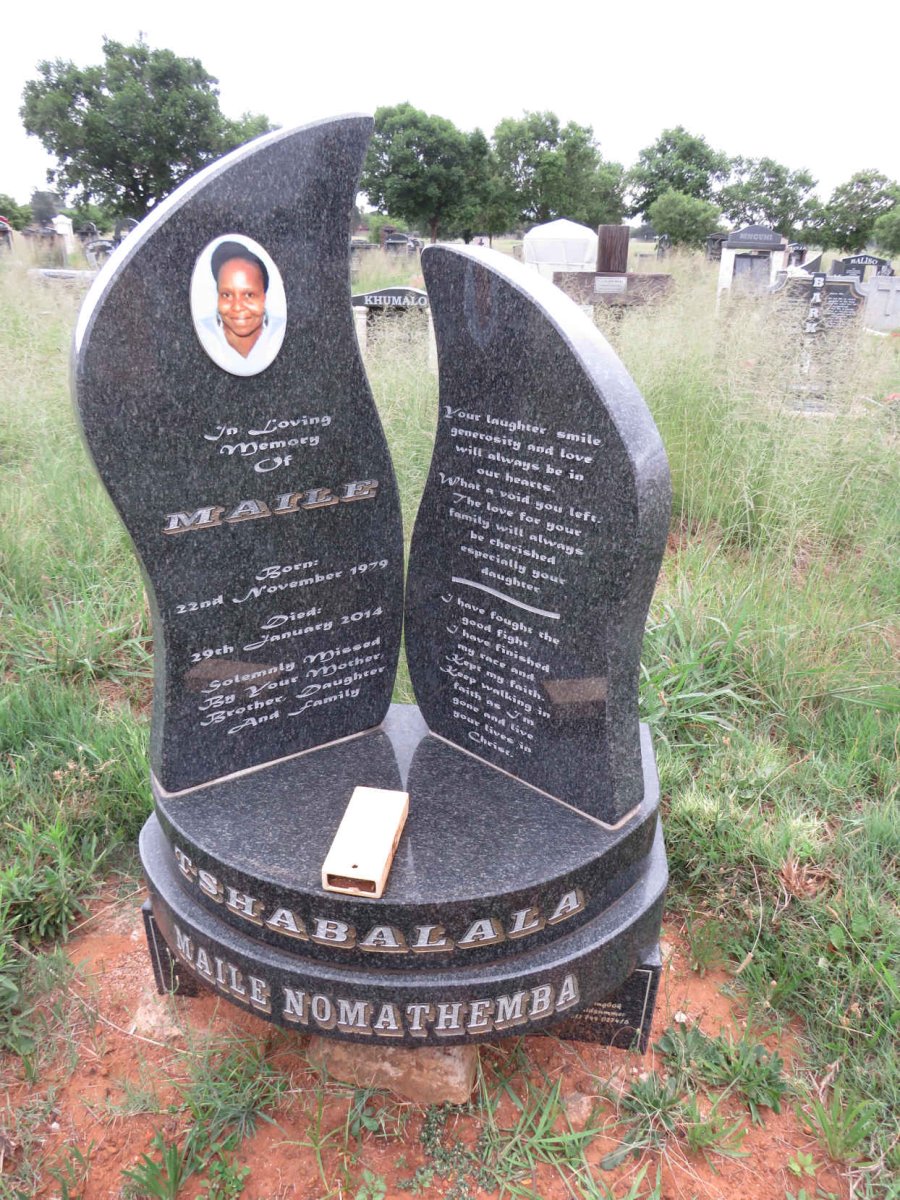 TSHABALALA Maile Nomathemba 1979-2014