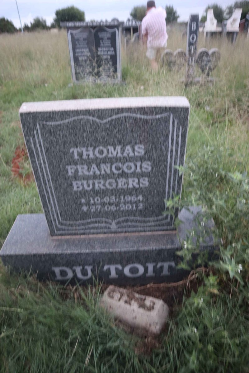 TOIT Thomas Francois Burgers, du 1964-2012