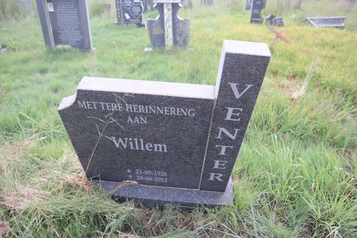 VENTER Willem 1926-2012
