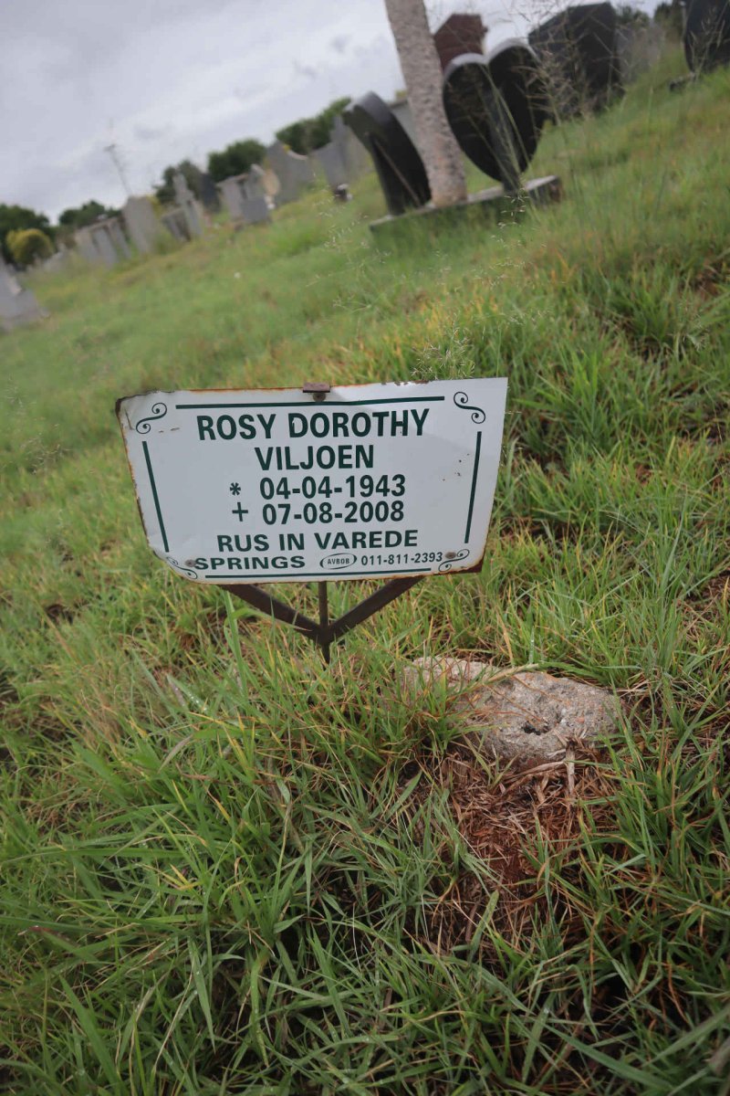 VILJOEN Rosy Dorothy 1943-2008