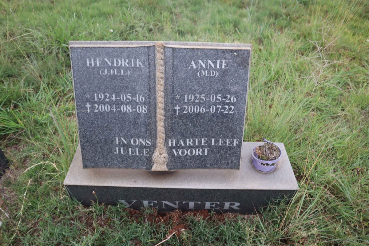 VENTER J.H.L. 1924-2004 & M.D.1925-2006