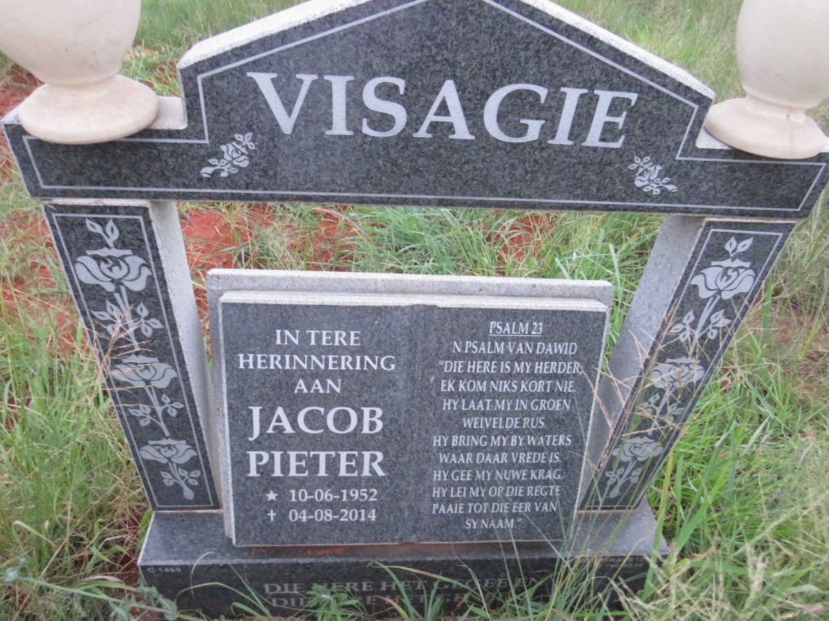 VISAGIE Jacob Pieter 1952-2014