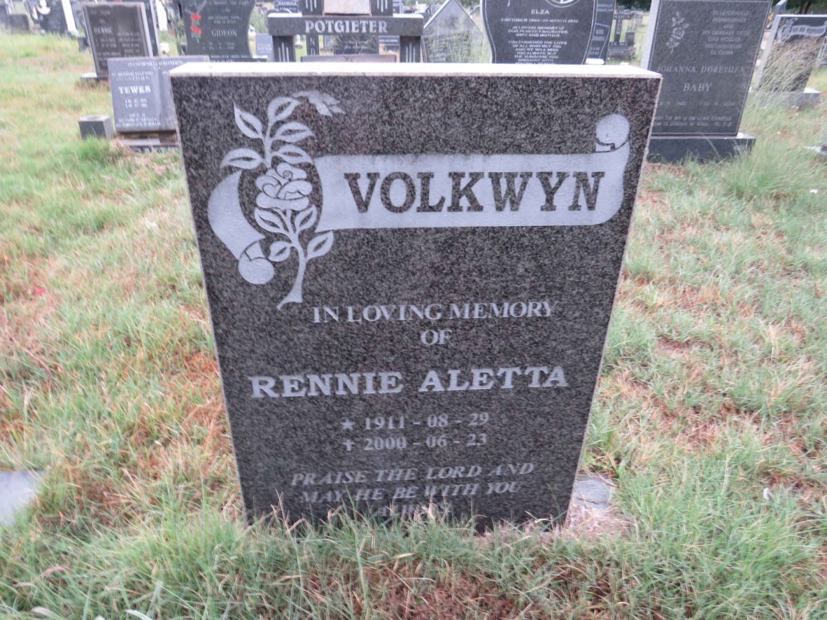 VOLKWYN Rennie Aletta 1911-2000