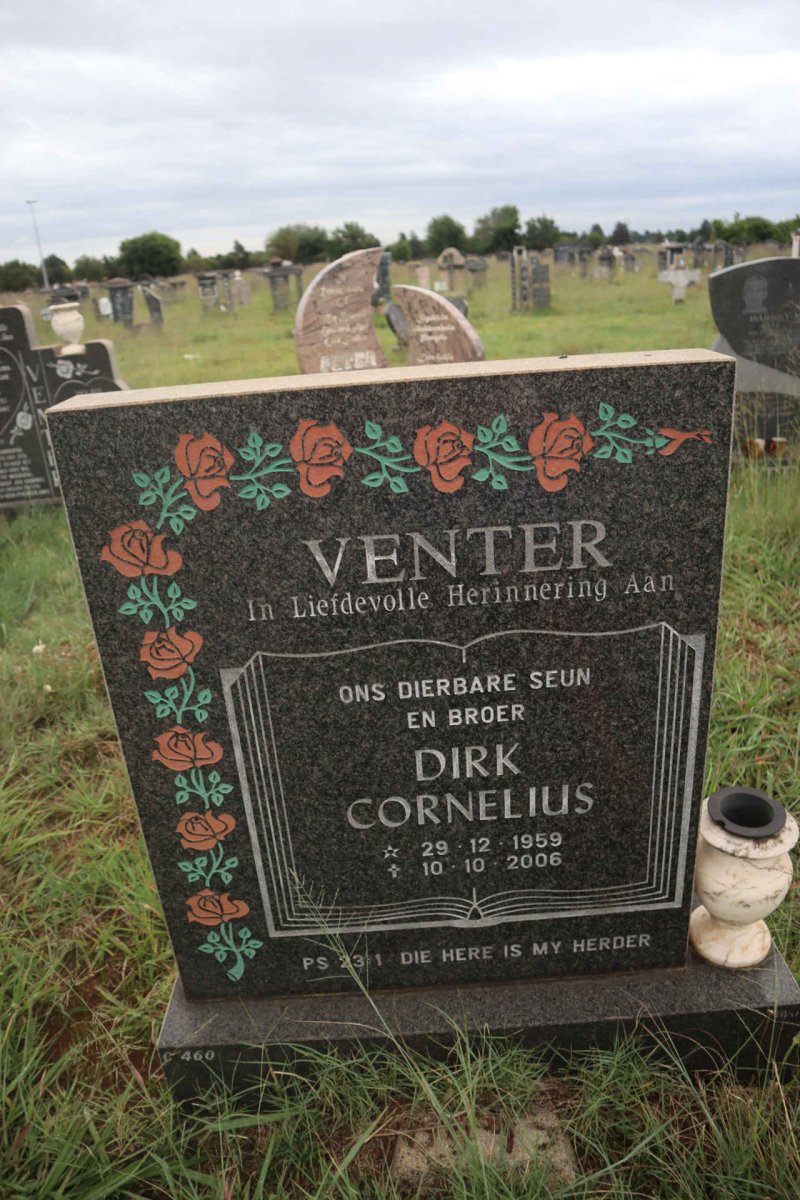 VENTER Dirk Cornelius 1959-2006