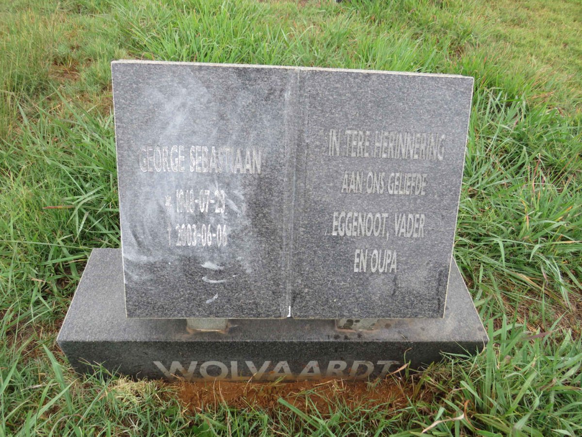 WOLVAARDT George Sebastiaan 1918-2003