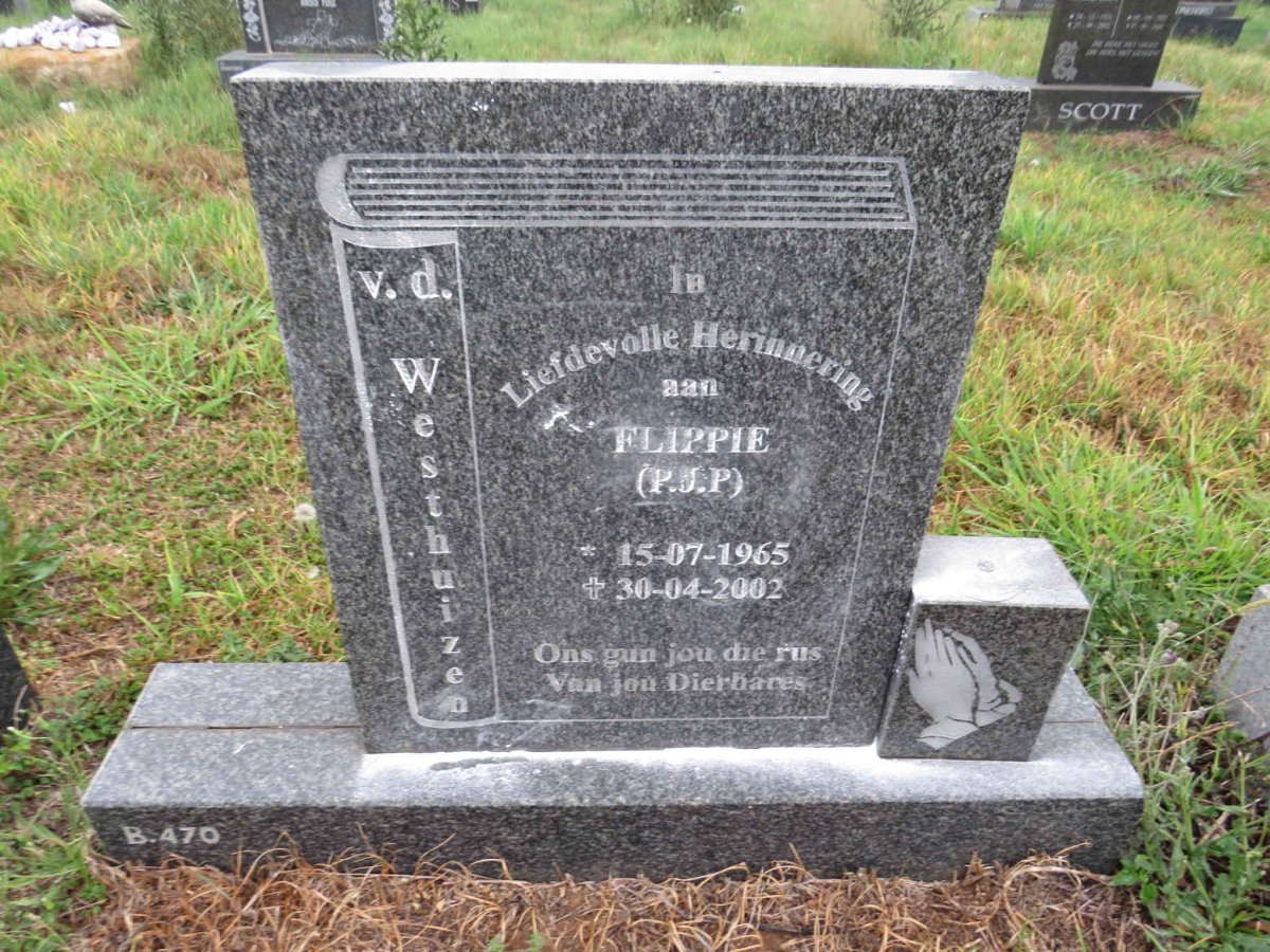 WESTHUIZEN P.J.P., v.d. 1965-2002