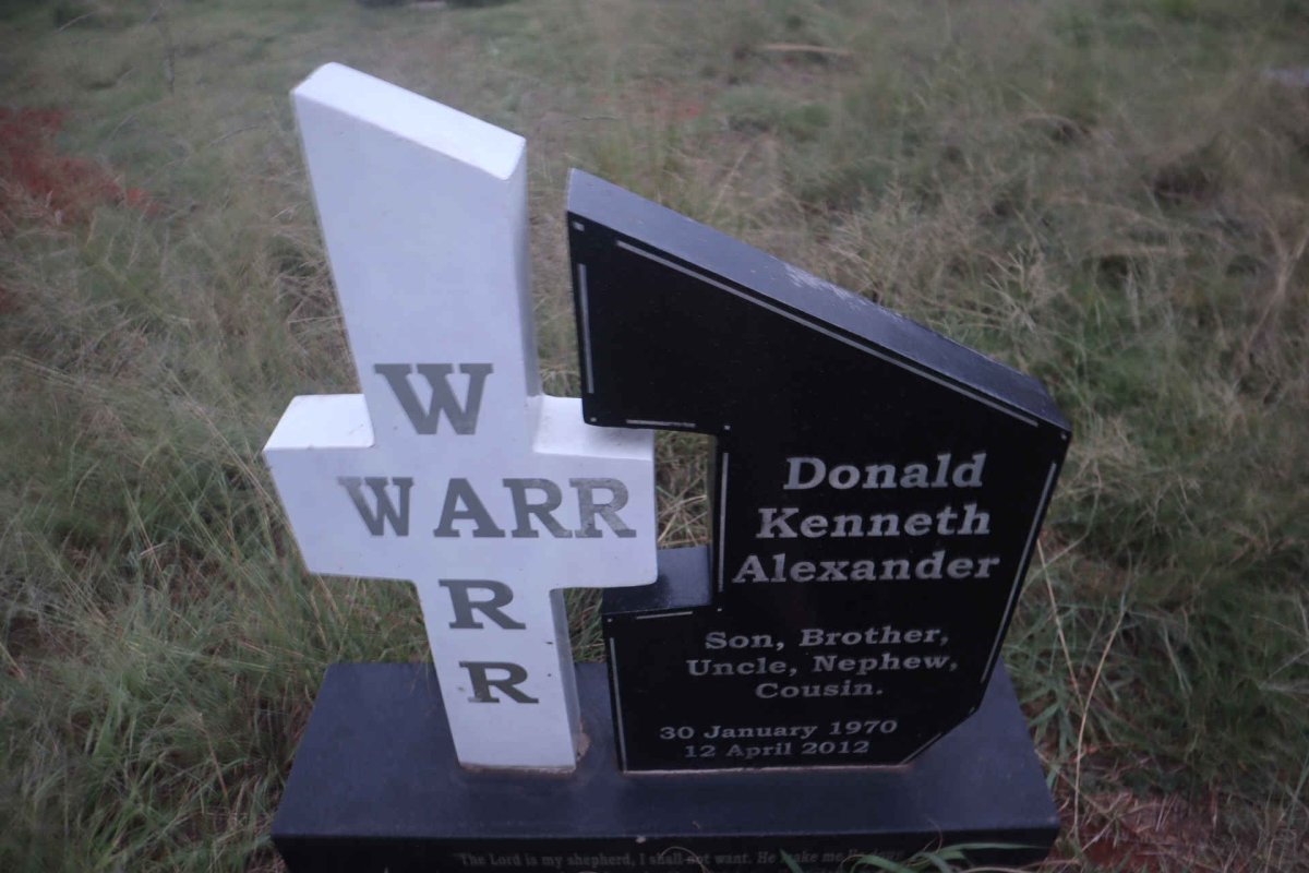 WARR Donald Kenneth Alexander 1970-2012