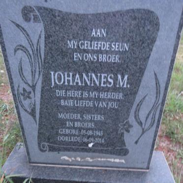WOLMARANS Johannes M. 1945-2014
