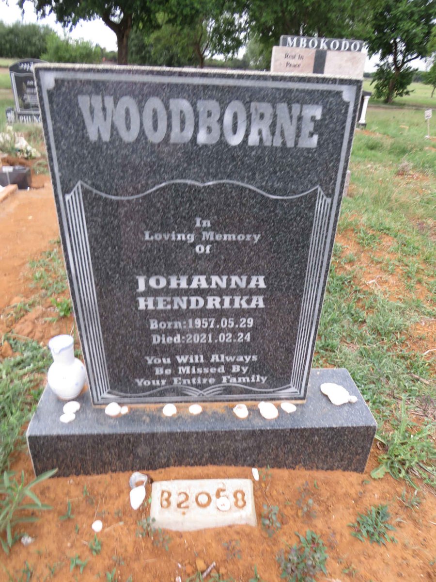 WOODBORNE Johanna Hendrika 1957-2021