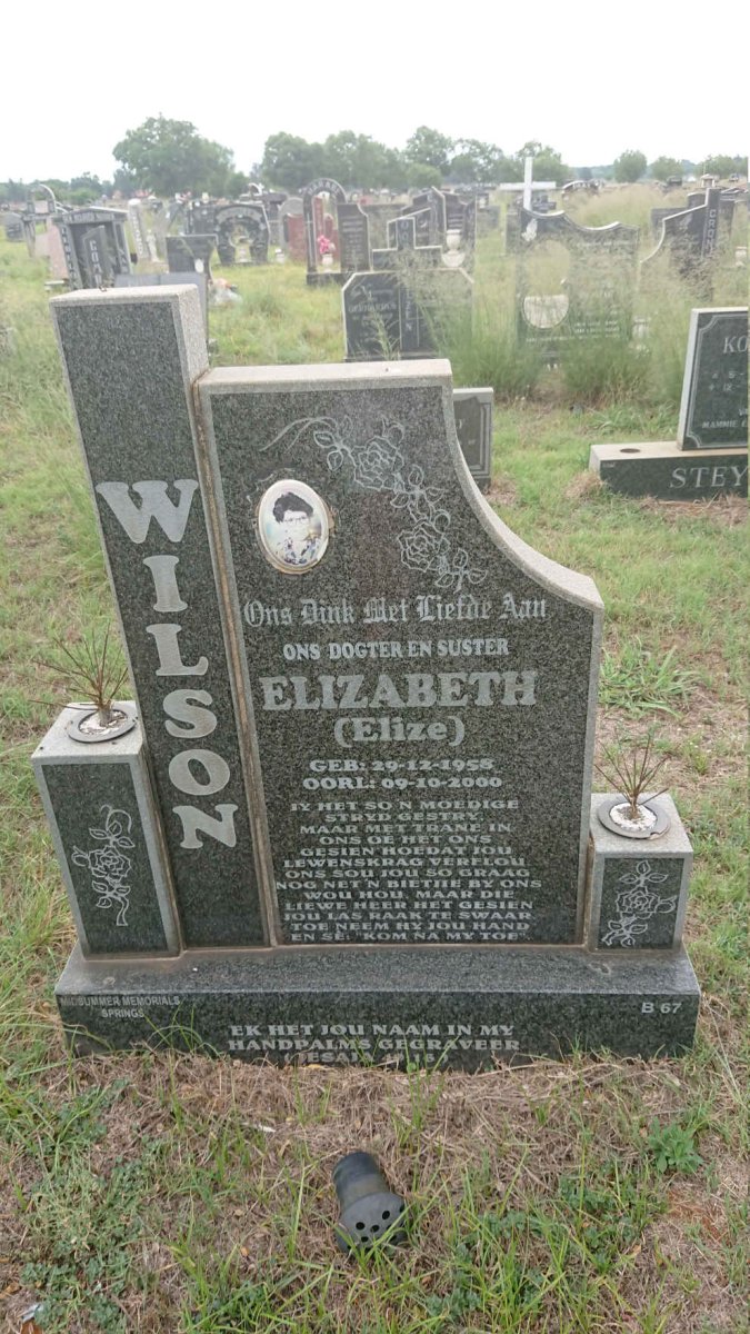 WILSON Elizabeth 1958-2000