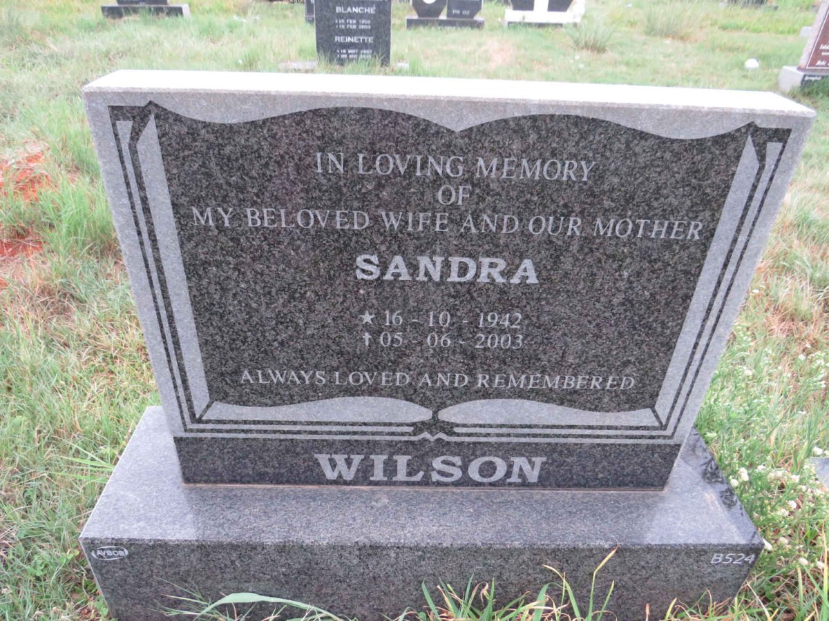 WILSON Sandra 1942-2003