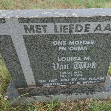 WYK Louisa M., van 1925-2001