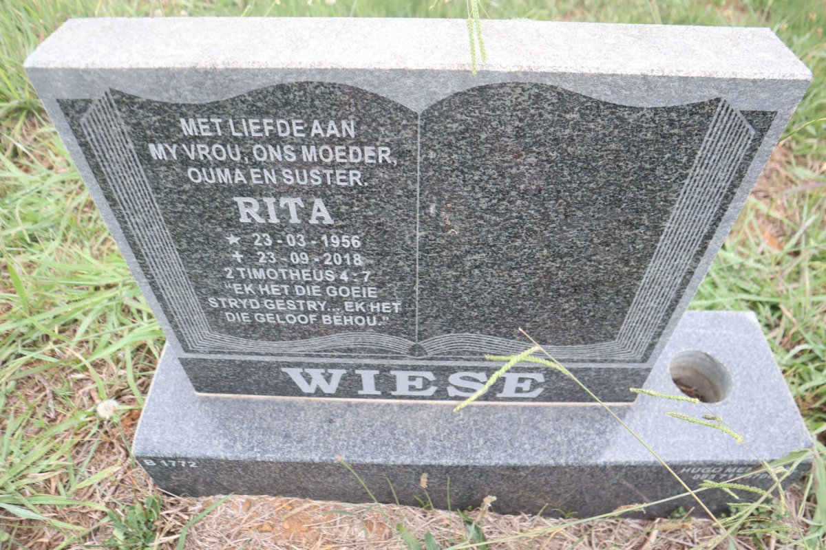 WIESE Rita 1956-2018