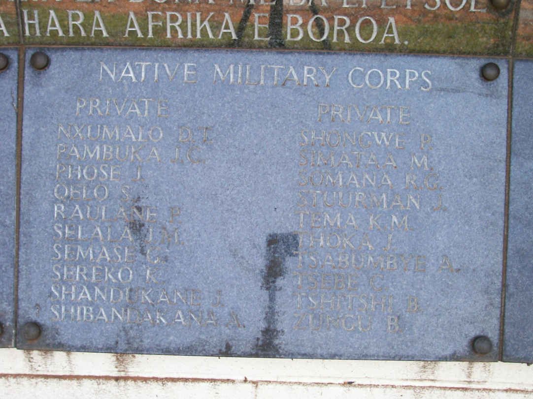 19. Memorial for the Native Military Corps