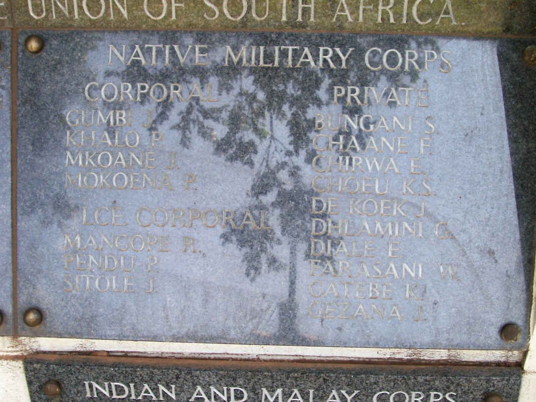 15. Memorial for the Native Military Corps