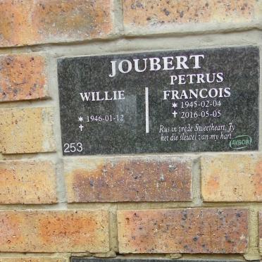 JOUBERT Petrus Francois 1945-2016 :: JOUBERT Willie 1946-