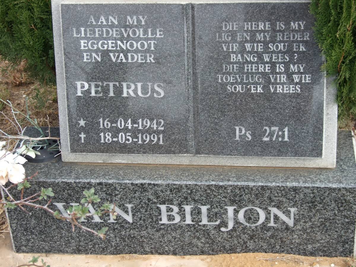 BILJON Petrus, van 1942-1991