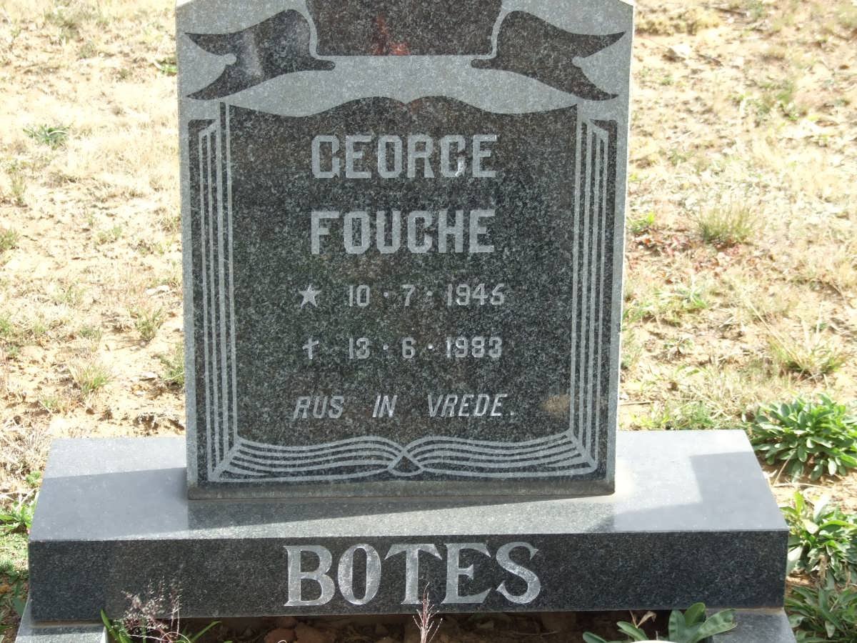 BOTES George Fouche 1945-1983